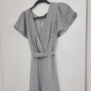 Trixxi Clothing Company White Dress with Black dots Small